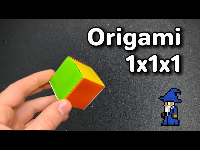 Fold an Origami 1x1x1 Rubik’s Cube!