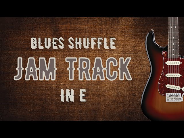 Upbeat Blues Shuffle Backing Track in E