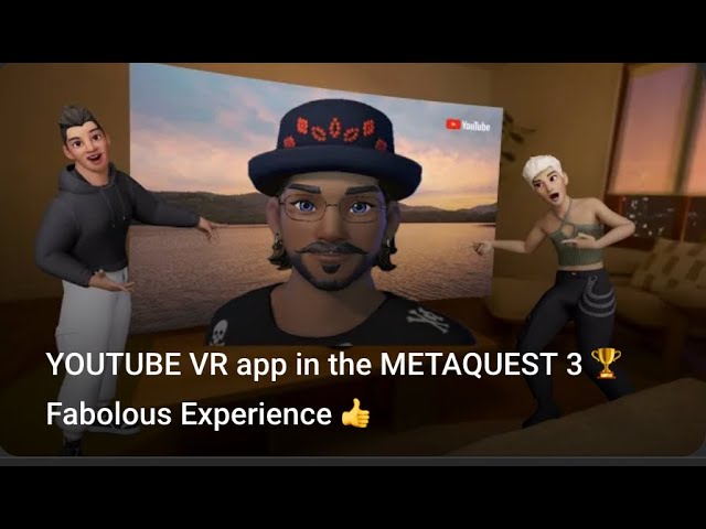 YOUTUBE VR app in the METAQUEST 3 🏆 Fabulous Experience 👍