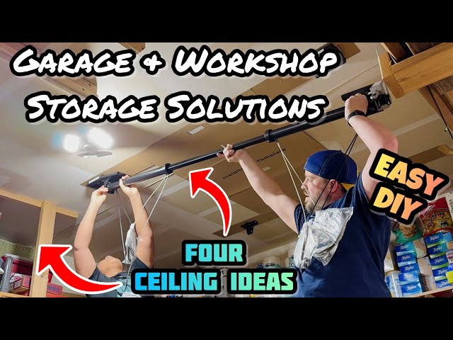 Garage Storage Solutions: DIY Ceiling Storage for Home and Workshop