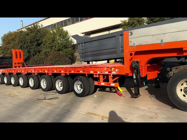 FEICHI   9 axles lowbed trailer -shipping to central Asia /vietnam