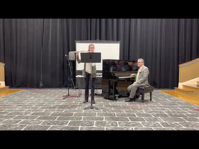 Flutist Katie Hamann demonstrates the Minor Pentatonic and Blues Scale, 4/5/22 Adrian College