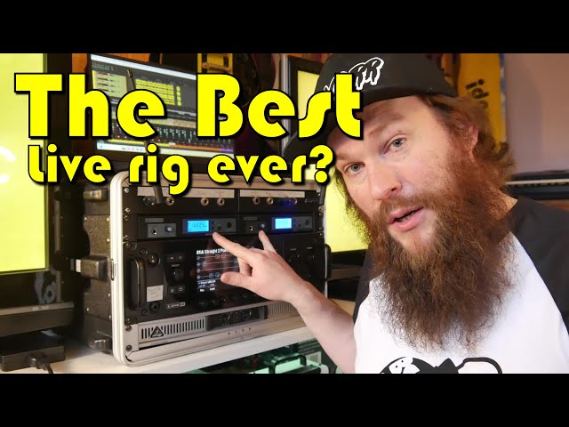 The BEST live rig - Chin Up behind the scenes, Line 6 Helix rack in ear monitor system