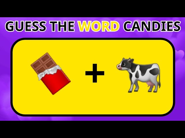 GUESS 50 WORD CANDIES BY EMOJIS ? EMOJI QUIZ 2024