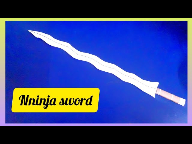 How to make a paper (ninja sword) Easy paper ninja sword chota bheem sword😎#viral #trending #youtube