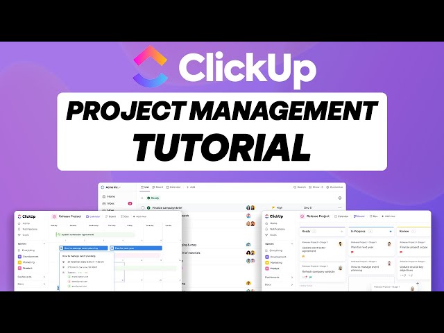 Clickup Project Management Tutorial ✨