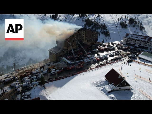 Witness says people leaped out of burning hotel in Turkey; at least 75 dead