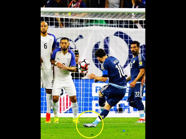 Messi Free Kick Trick 🤯