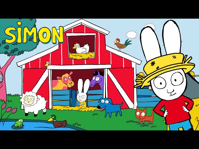 Simon et les animaux de la ferme | Simon | Apprends et amuse-toi | Dessin animé pour enfants