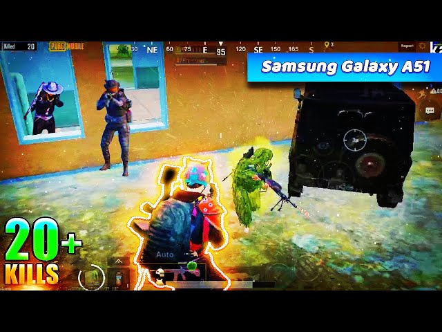 Samsung Galaxy A51 Pubg Mobile 60FPS Gaming Test #13 | Best Duo Killing - Top Sensitivity Settings