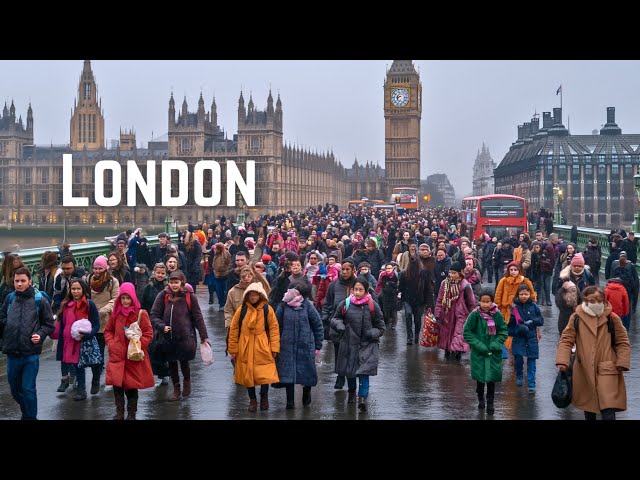 London Walk: Journey from Big Ben to St Paul’s Cathedral in Stunning 4K HDR | LADmob