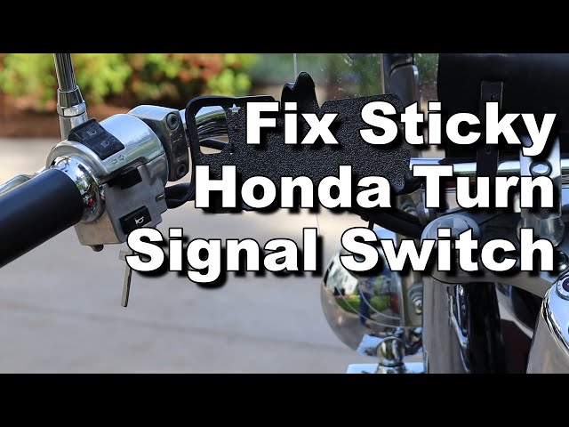 Fix Sticky Turn Signal on Honda Motorcycle