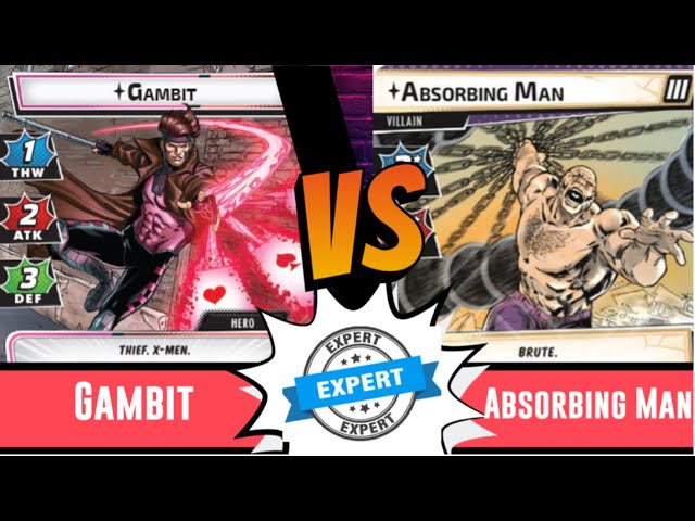 Marvel Champions | Gambit | Vs Expert Absorbing Man | True Solo | Aggression | X Men |