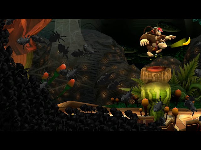 Donkey Kong Country Returns HD - Wigglevine Wonders and Muncher Marathon (Switch Gameplay)