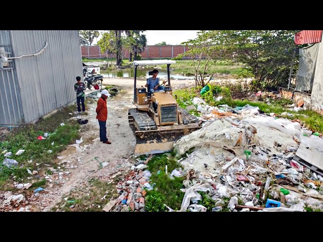 First Start A New project! Land filling Delete  Garbage by Bulldozer with 5ton Trucks