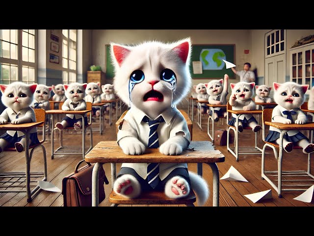 Poor Kitten was Bullied at School - Dad Cat suddenly got Rich!🐱🤑#cat #cute #ai #catlover #cutecat