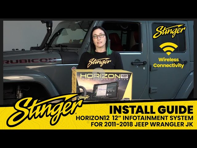 Install: HORIZON12 Jeep Wrangler JK (2011-2018) 12.8" Radio Plug-and-Play Kit