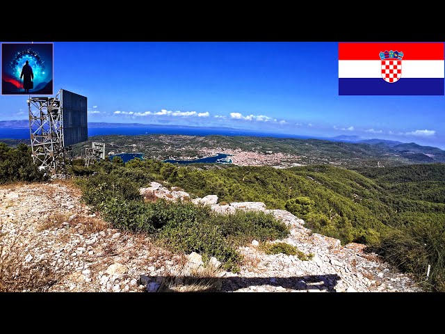 6-Minute Escape: Panoramic Views from Hum Peak Over Vela Luka and Korčula Island, Croatia!