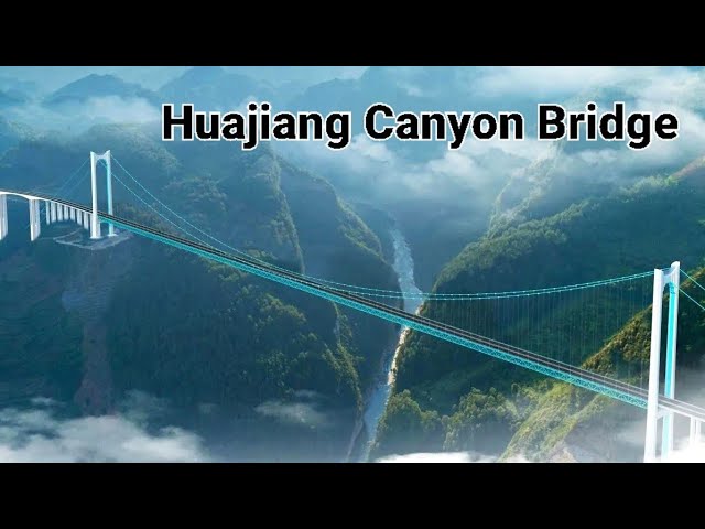 Huajiang Canyon Bridge: The World's Tallest Bridge Under Construction!