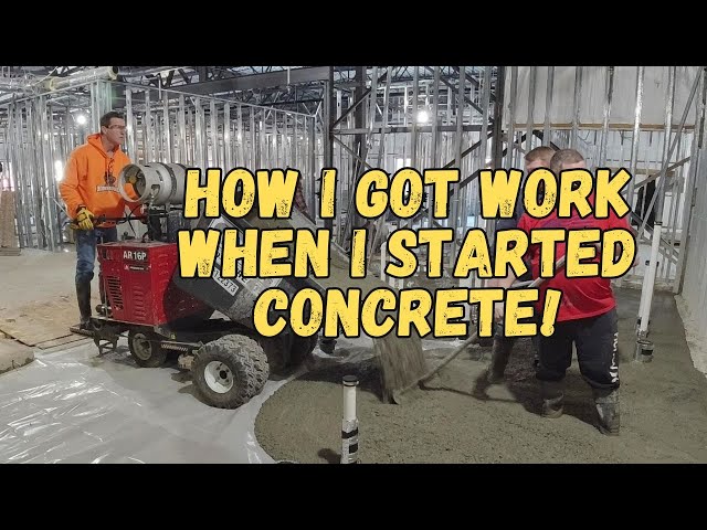 How I Got Work When I First Started My Concrete Business