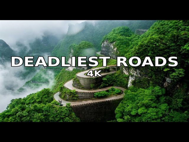 👻DEADLIEST ROADS ON EARTH😱4K Journey Through Bolivia's Death Road, KhardungLa Pass & Guoliang Tunnel