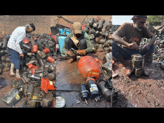 air conditioner compressor cutting process || ac compressor cutting