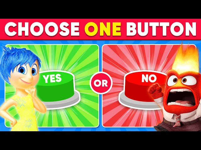 Choose ONE Button INSIDE OUT 2 🟢🔴 Yes Or No | Monkey Quiz