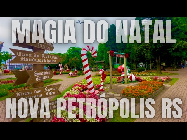 NATAL NA CIDADE DE NOVA PETRÓPOLIS RS, SERRA GAÚCHA, RIO GRANDE DO SUL, BRASIL AO VIVO