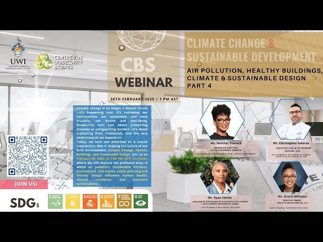 CBS Webinar Series Part 4: Air Pollution, Healthy Buildings, Climate, Sustainable Designs