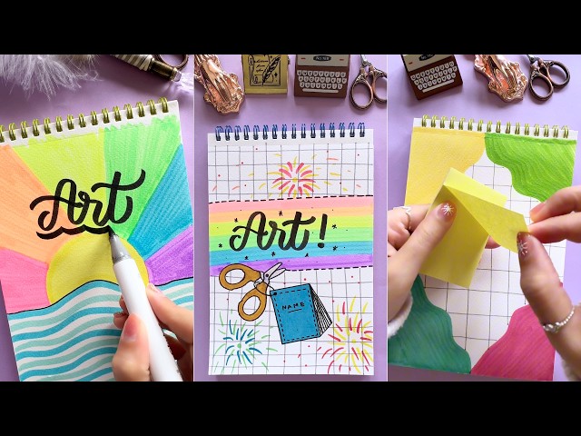 12 Simple Front Page Designs for Art ✨ | Easy & Stylish Ideas for Everyone