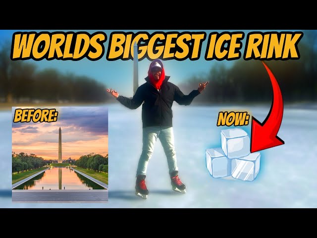 I ICE SKATED ON THE WORLDS BIGGEST ICE RINK!!!