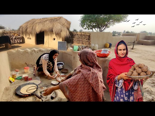 very unique women village life Pakistan | traditional village food | old culture | desert lifestyle