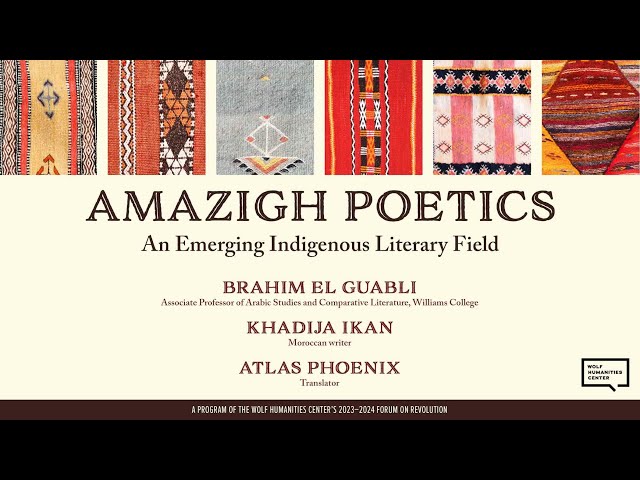 Amazigh Poetics: An Emerging Indigenous Literary Field