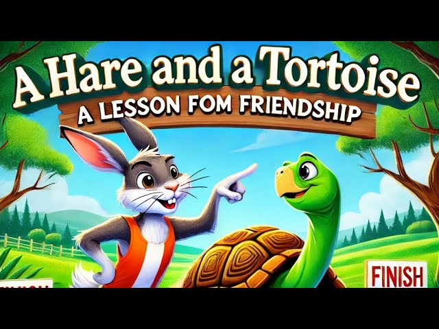 A hare and a tortoise A lesson in friendship खरगोश और कछुआ दोस्ती का सबक