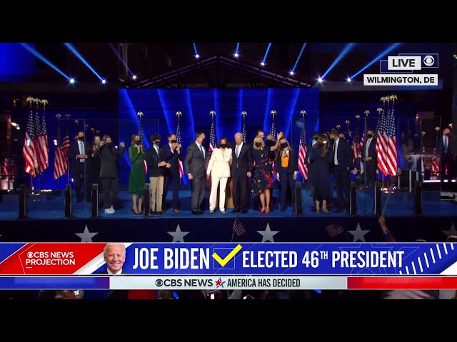 Joe Biden, Kamala Harris give first national address as president, vice president-elect