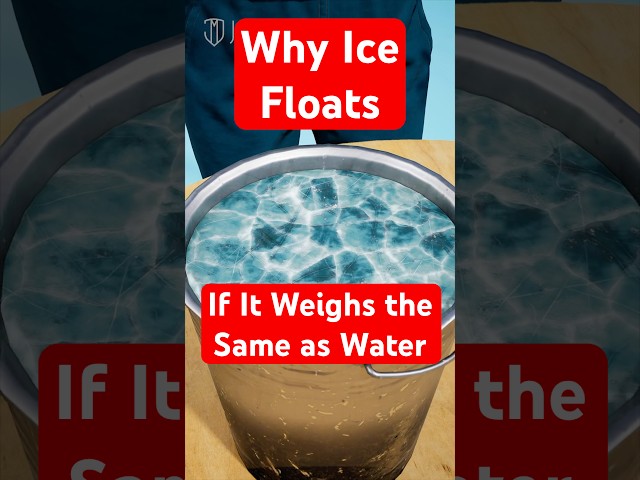 Why Ice Floats 🧊  If It Weighs the Same as Water