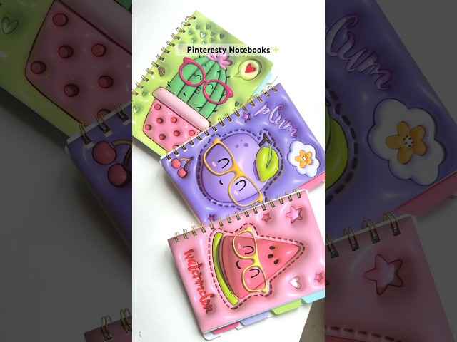 Cutest Pinteresty Notebook 🌷✨🎀#notebook #3dprinted #kawaii #pinterestaesthetic #stationery #cute