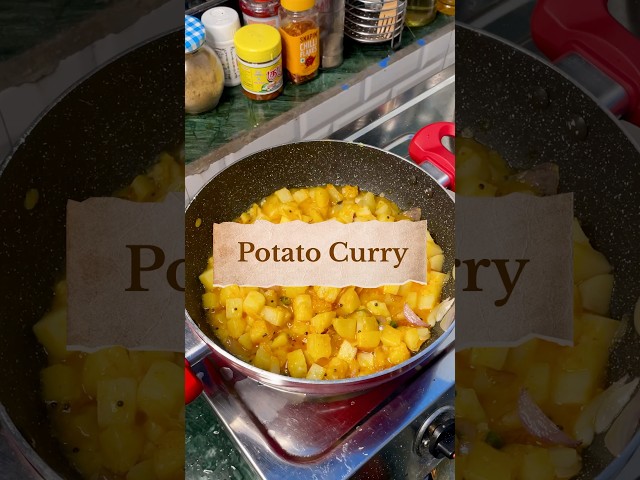 Kickstart Your Week: Simple Potato 🥔 Bhaji | Curry Quick & Fast for Breakfast #aloo #breakfast #yt