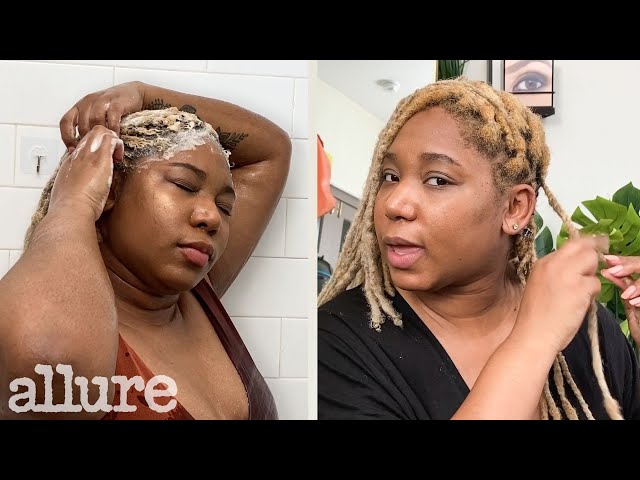 My Loc Re-twisting Wash Day Routine For Color Treated Hair | Allure