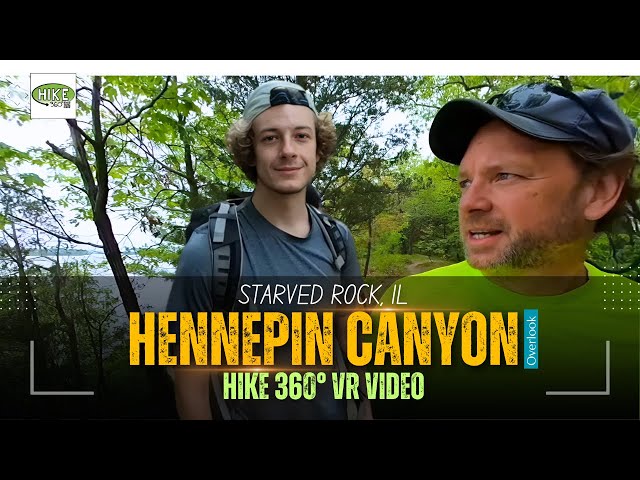 Starved Rock, IL - Hennepin Canyon Overlook (Hike 360° VR Video)