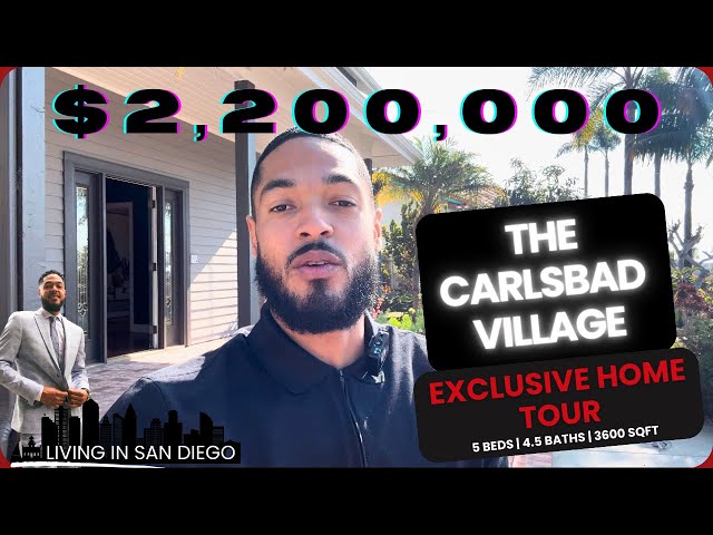 LIVING IN CARLSBAD, CA | $2.2 MILLION Home Tour | Carlsbad Village | San Diego Relocation