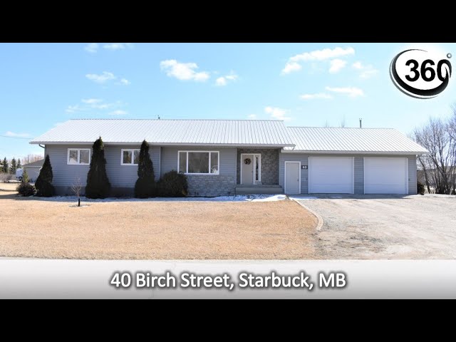 360° Virtual Showing of 40 Birch Street, Starbuck, MB