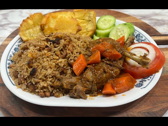 Caribbean Sunday dinner with organic chicken that will make you  stay full longer.