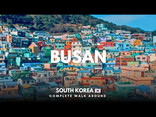 🇰🇷 Busan, South Korea: Walk Through Korea’s Largest Port City & Scenic Beaches 🌊🏙️ | HD Walking Tour