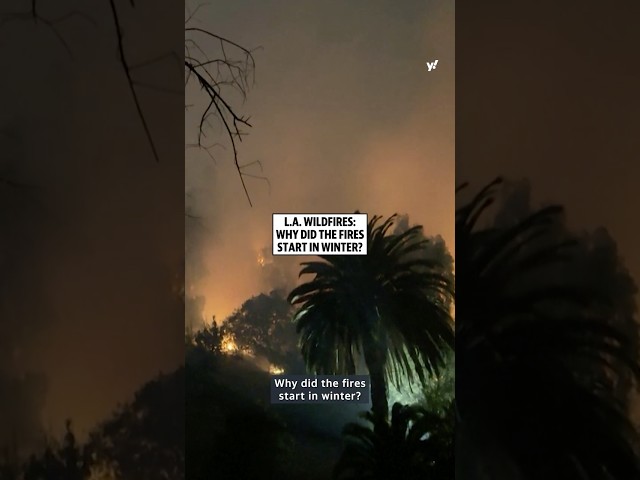 Why did the L.A. fires start in winter?