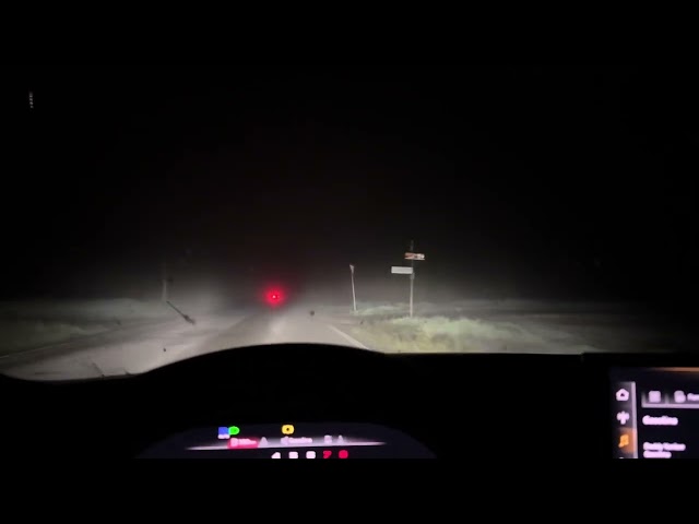 Audi RS5 2023 Matrix working on foggy weather