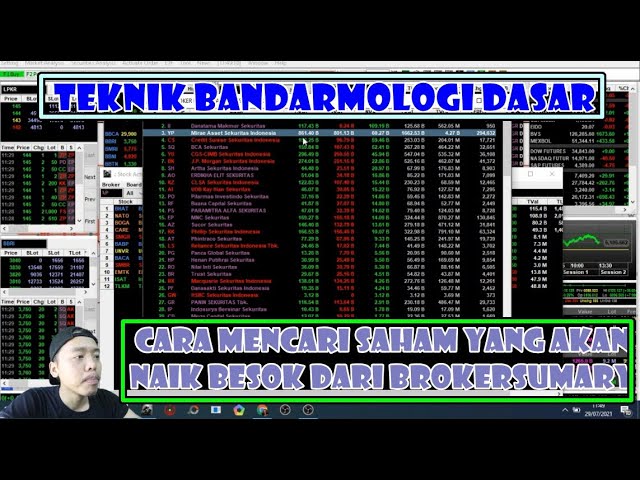 🔑 Cara mencari screening saham yang akan naik besok menggunakan Broker summary analysis bandarmology