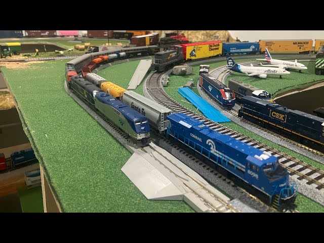 HO Scale And N Scale Model Train Running Session 2/12/25