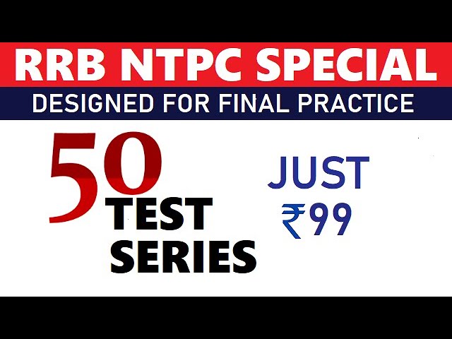 RRB NTPC TEST SERIES | RRB NTPC EXAM