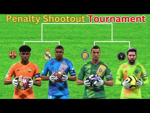 GK Lamine Yamal vs GK Mbappe vs GK Ronaldo vs GK Messi | Penalty Shootout Tournament FC25